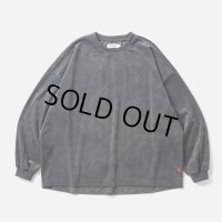 TIGHTBOOTH/DOT VLOUR LS（Charcoal）［ドットベロア長袖-24春夏］