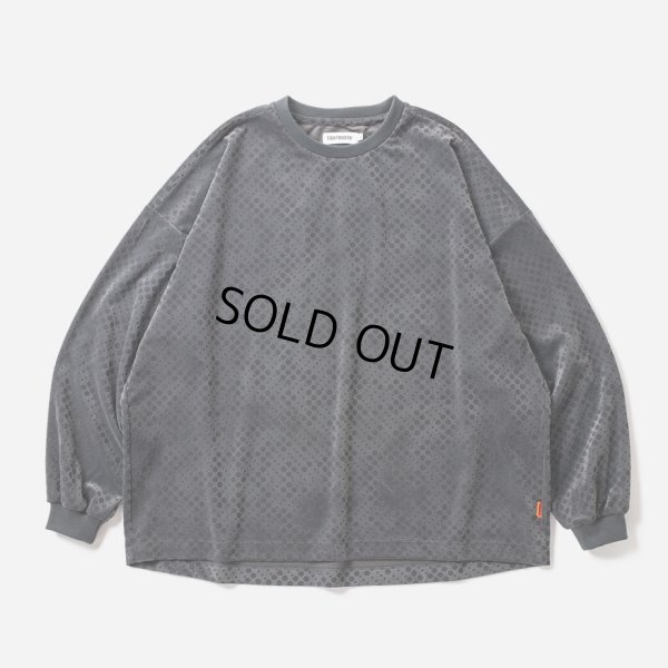 画像1: TIGHTBOOTH/DOT VLOUR LS（Charcoal）［ドットベロア長袖-24春夏］