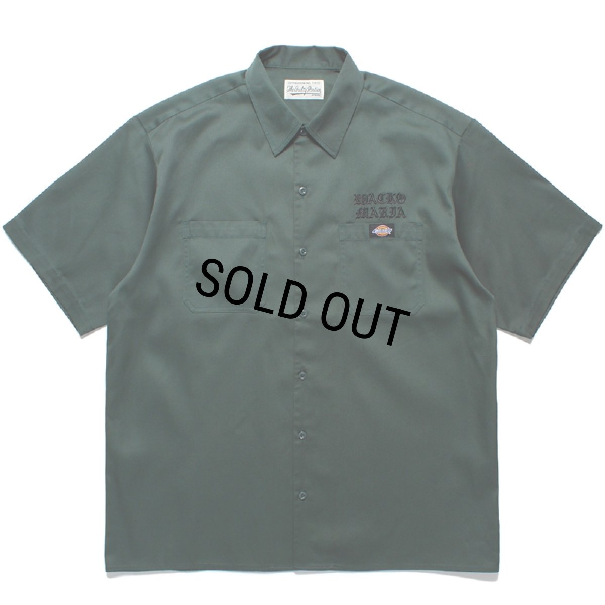 画像1: WACKO MARIA/DICKIES / WORK SHIRT（GREEN）［ワークシャツ-24春夏］ (1)