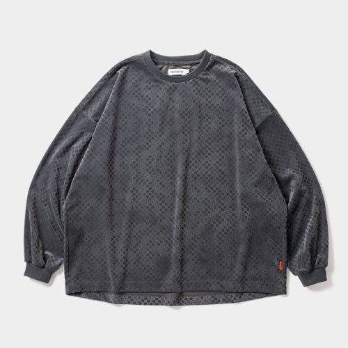 他の写真1: TIGHTBOOTH/DOT VLOUR LS（Charcoal）［ドットベロア長袖-24春夏］