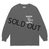 WACKO MARIA/56 TATTOO STUDIO / LONG SLEEVE T-SHIRT（BLACK）［プリント長袖T-24春夏］