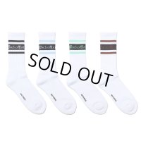 WACKO MARIA/LOGO JACQUARD SOCKS（各色）［ロゴジャガードソックス-24春夏］