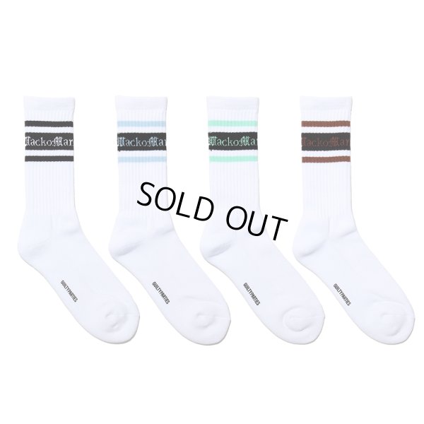 画像1: WACKO MARIA/LOGO JACQUARD SOCKS（各色）［ロゴジャガードソックス-24春夏］