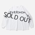 TIGHTBOOTH/BIG LOGO LS T-SHIRT（White） 【20%OFF】［プリント長袖T-24春夏］