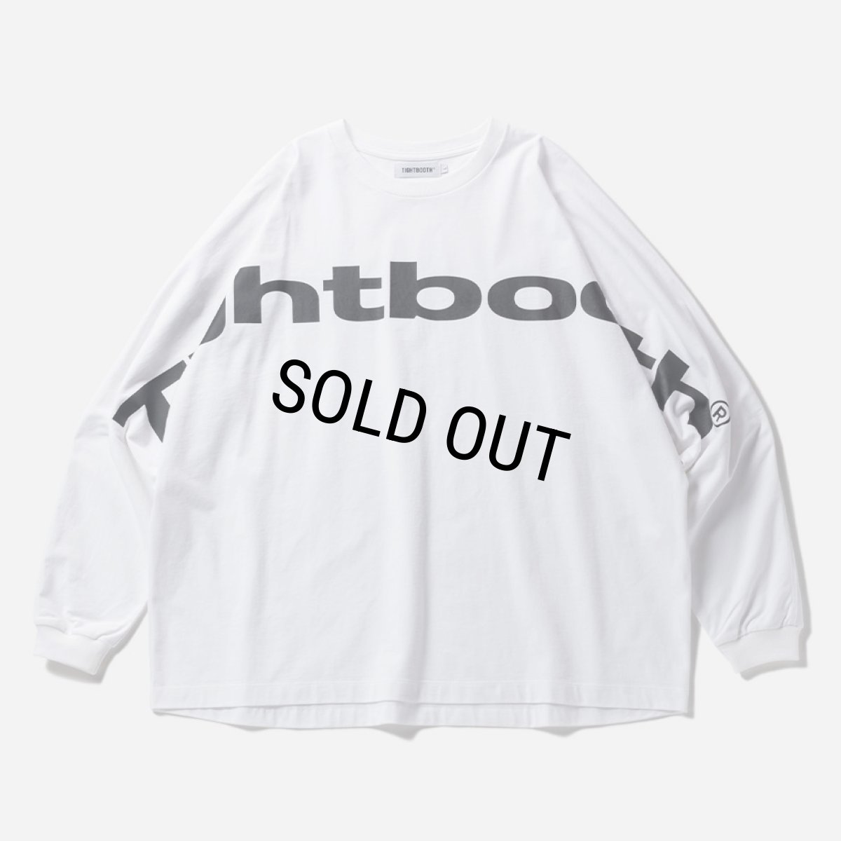 画像1: TIGHTBOOTH/BIG LOGO LS T-SHIRT（White） 【20%OFF】［プリント長袖T-24春夏］ (1)