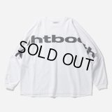 TIGHTBOOTH/BIG LOGO LS T-SHIRT（White） 【20%OFF】［プリント長袖T-24春夏］