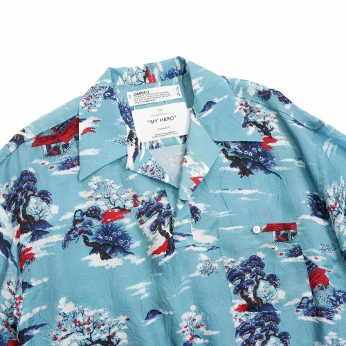 他の写真2: DAIRIKU/"Cliff" Aloha Rib Shirt（Blue）［アロハリブシャツ-24春夏］