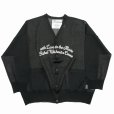 画像1: 【30%OFF】DAIRIKU/"Letter" Skeleton Cardigan（Skeleton Black）［スケルトンカーディガン-24春夏］ (1)