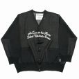 画像1: DAIRIKU/"Letter" Skeleton Cardigan（Skeleton Black）［スケルトンカーディガン-24春夏］ (1)