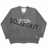 【30%OFF】DAIRIKU/"Letter" Skeleton Cardigan（Skeleton Black）［スケルトンカーディガン-24春夏］