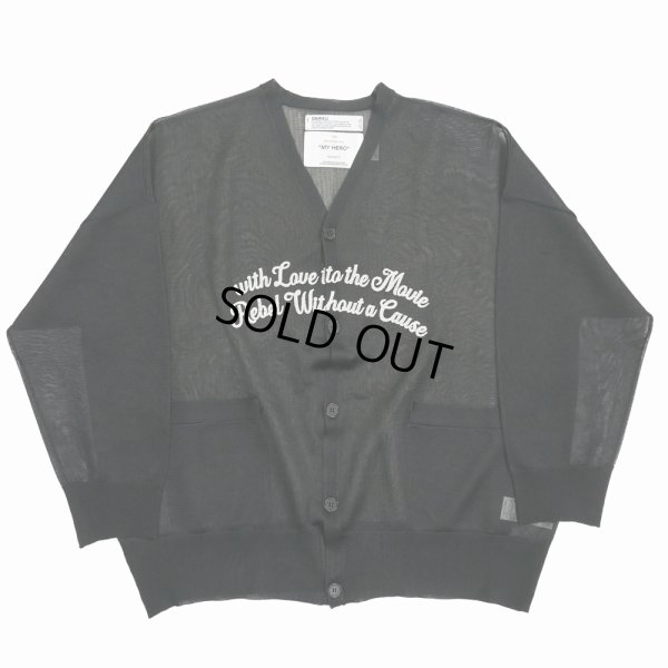 画像1: 【30%OFF】DAIRIKU/"Letter" Skeleton Cardigan（Skeleton Black）［スケルトンカーディガン-24春夏］