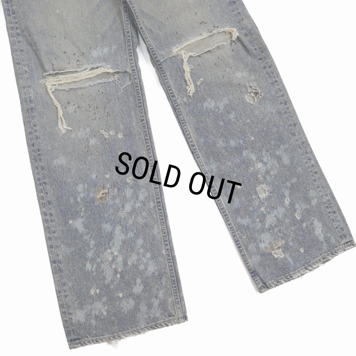 画像5: DAIRIKU/"Damage" Straight Denim Pants（Indigo） 【30%OFF】［"ダメージ"ストレートデニムパンツ-24春夏］ (5)