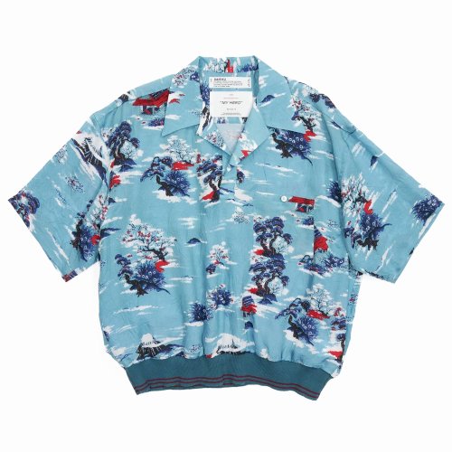 他の写真1: DAIRIKU/"Cliff" Aloha Rib Shirt（Blue）［アロハリブシャツ-24春夏］
