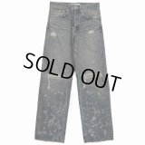 DAIRIKU/"Damage" Straight Denim Pants（Indigo） 【30%OFF】［"ダメージ"ストレートデニムパンツ-24春夏］