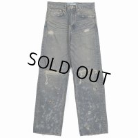 DAIRIKU/"Damage" Straight Denim Pants（Indigo） 【30%OFF】［"ダメージ"ストレートデニムパンツ-24春夏］