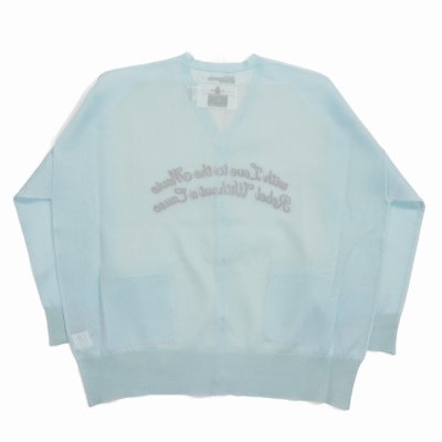 画像2: DAIRIKU/"Letter" Skeleton Cardigan（Skeleton Light Blue）［スケルトンカーディガン-24春夏］