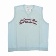 画像1: DAIRIKU/"Letter" Skeleton Knit Vest（Skeleton Light Blue）［スケルトンベスト-24春夏］ (1)