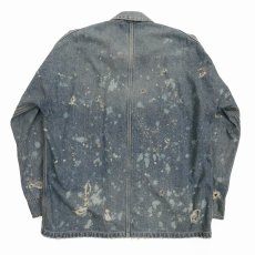 画像2: 【40%OFF】DAIRIKU/"Damage" Denim Cover All（Indigo）［"ダメージ"デニムカバーオール-24春夏］ (2)
