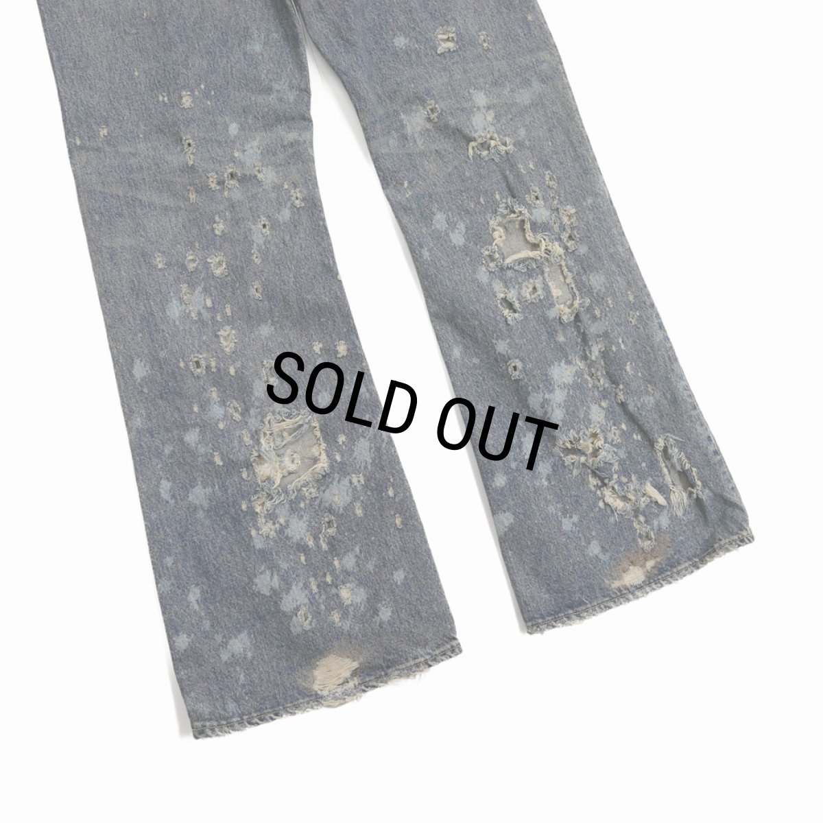 画像7: DAIRIKU/"Damage" Flare Denim Pants（Indigo） 【30%OFF】［"ダメージ"フレアデニムパンツ-24春夏］ (7)