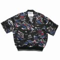 DAIRIKU/"Cliff" Aloha Rib Shirt（Black）［アロハリブシャツ-24春夏］