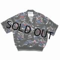DAIRIKU/"Cliff" Aloha Rib Shirt（Black）［アロハリブシャツ-24春夏］
