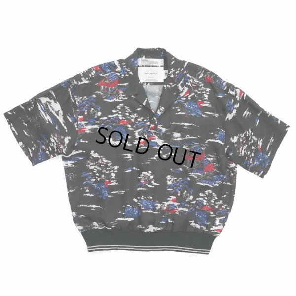 画像1: DAIRIKU/"Cliff" Aloha Rib Shirt（Black）［アロハリブシャツ-24春夏］