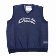 画像1: DAIRIKU/"Letter" Skeleton Knit Vest（Skeleton Navy）［スケルトンベスト-24春夏］ (1)