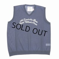 DAIRIKU/"Letter" Skeleton Knit Vest（Skeleton Navy） 【30%OFF】［スケルトンベスト-24春夏］