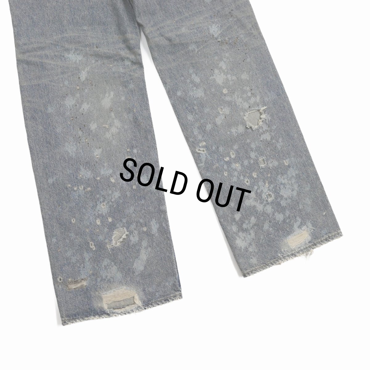 画像7: DAIRIKU/"Damage" Straight Denim Pants（Indigo） 【30%OFF】［"ダメージ"ストレートデニムパンツ-24春夏］ (7)