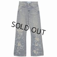 DAIRIKU/"Damage" Flare Denim Pants（Indigo） 【30%OFF】［"ダメージ"フレアデニムパンツ-24春夏］