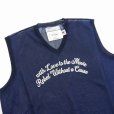 画像3: DAIRIKU/"Letter" Skeleton Knit Vest（Skeleton Navy）［スケルトンベスト-24春夏］ (3)