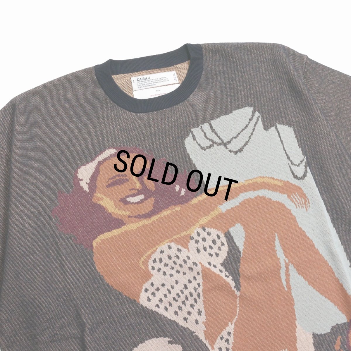 画像3: 【30%OFF】DAIRIKU/"Smiling Girl" Pullover Knit（Black）［プルオーバーニット-24春夏］ (3)