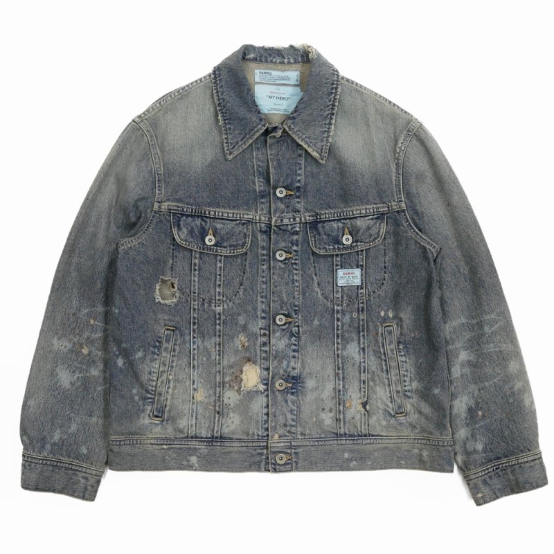 画像1: 【30%OFF】DAIRIKU/"Damage" Denim Jacket（Indigo）［"ダメージ"デニムJKT-24春夏］