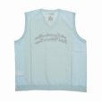 画像2: DAIRIKU/"Letter" Skeleton Knit Vest（Skeleton Light Blue）［スケルトンベスト-24春夏］ (2)