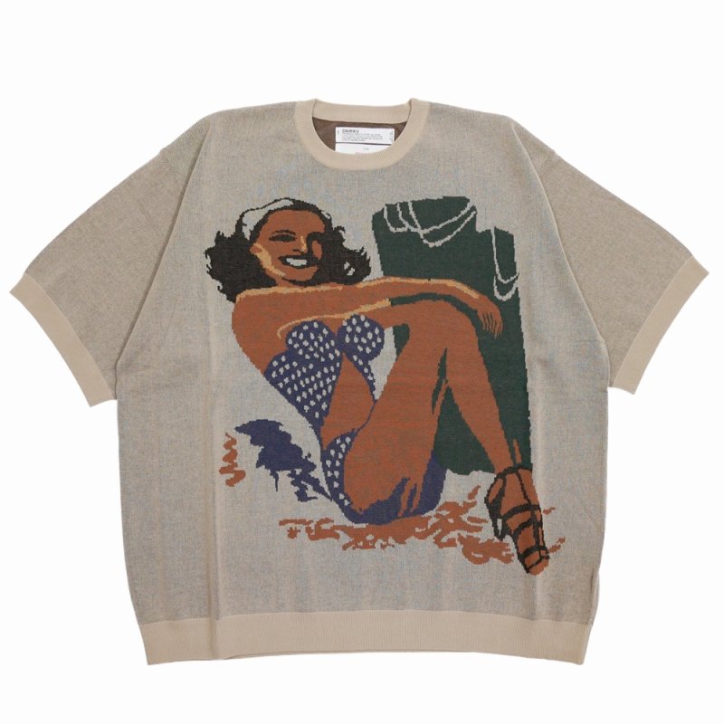 画像1: DAIRIKU/"Smiling Girl" Pullover Knit（Beige） 【30%OFF】［プルオーバーニット-24春夏］