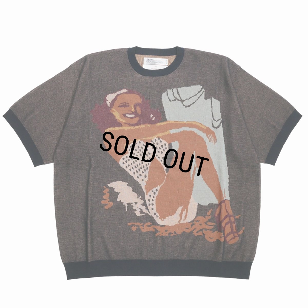 画像1: 【30%OFF】DAIRIKU/"Smiling Girl" Pullover Knit（Black）［プルオーバーニット-24春夏］ (1)