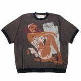 【30%OFF】DAIRIKU/"Smiling Girl" Pullover Knit（Black）［プルオーバーニット-24春夏］