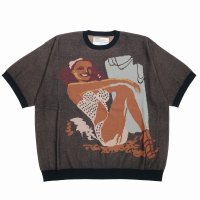 【30%OFF】DAIRIKU/"Smiling Girl" Pullover Knit（Black）［プルオーバーニット-24春夏］