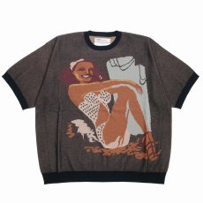 画像1: 【30%OFF】DAIRIKU/"Smiling Girl" Pullover Knit（Black）［プルオーバーニット-24春夏］ (1)