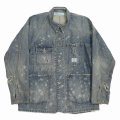 【40%OFF】DAIRIKU/"Damage" Denim Cover All（Indigo）［"ダメージ"デニムカバーオール-24春夏］