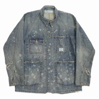 【30%OFF】DAIRIKU/"Damage" Denim Cover All（Indigo）［"ダメージ"デニムカバーオール-24春夏］