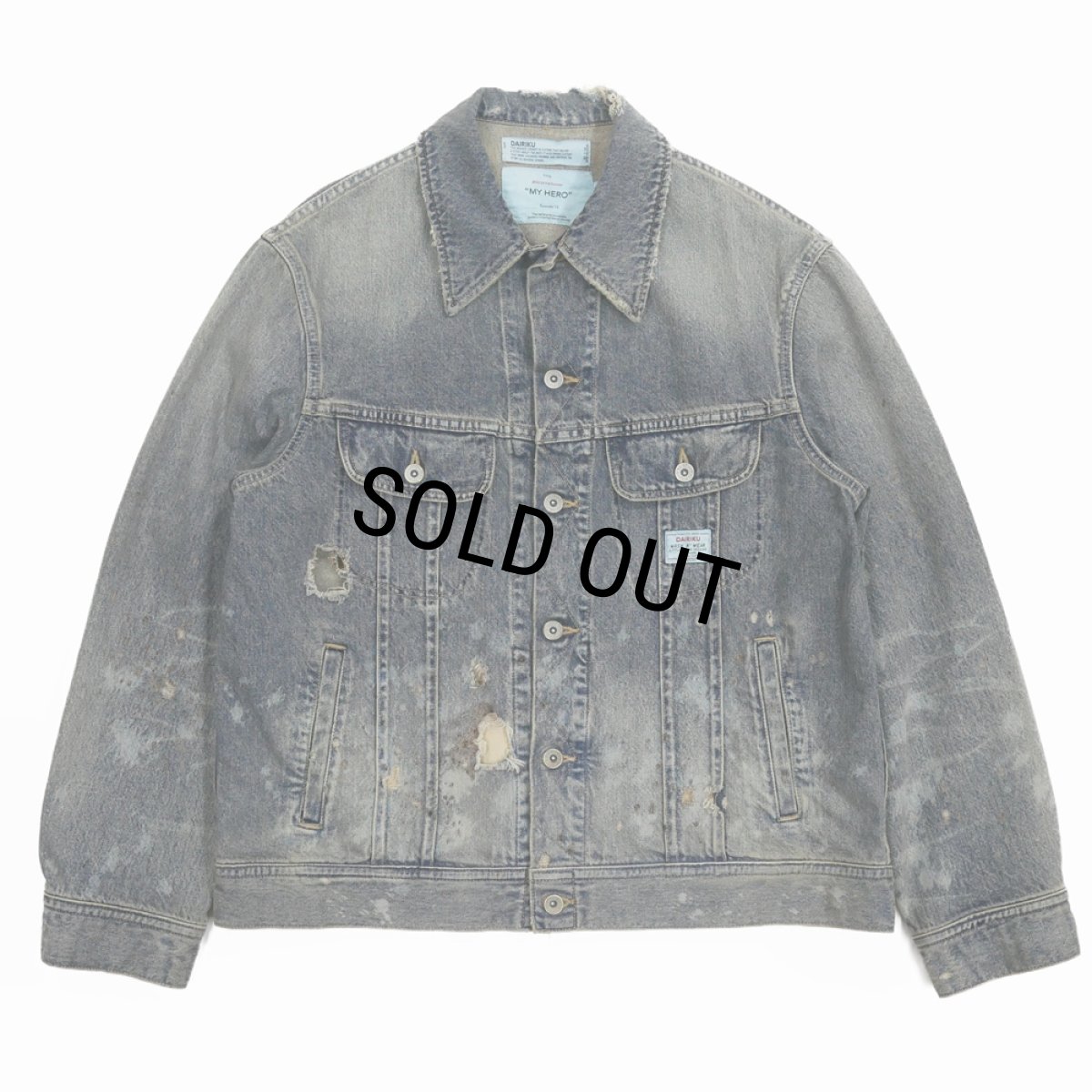 画像1: 【30%OFF】DAIRIKU/"Damage" Denim Jacket（Indigo）［"ダメージ"デニムJKT-24春夏］ (1)