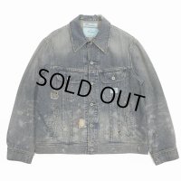 【30%OFF】DAIRIKU/"Damage" Denim Jacket（Indigo）［"ダメージ"デニムJKT-24春夏］