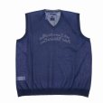 画像2: DAIRIKU/"Letter" Skeleton Knit Vest（Skeleton Navy）［スケルトンベスト-24春夏］ (2)