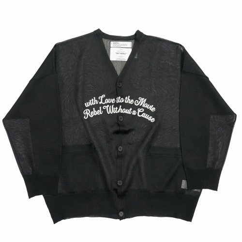 他の写真1: 【30%OFF】DAIRIKU/"Letter" Skeleton Cardigan（Skeleton Black）［スケルトンカーディガン-24春夏］