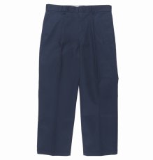 画像2: WACKO MARIA/DICKIES / PLEATED TROUSERS（NAVY）［ワンタックトラウザース-24春夏］ (2)