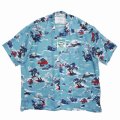 DAIRIKU/"Cliff" Aloha Shirt（Blue）［アロハシャツ-24春夏］