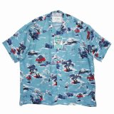 DAIRIKU/"Cliff" Aloha Shirt（Blue）［アロハシャツ-24春夏］