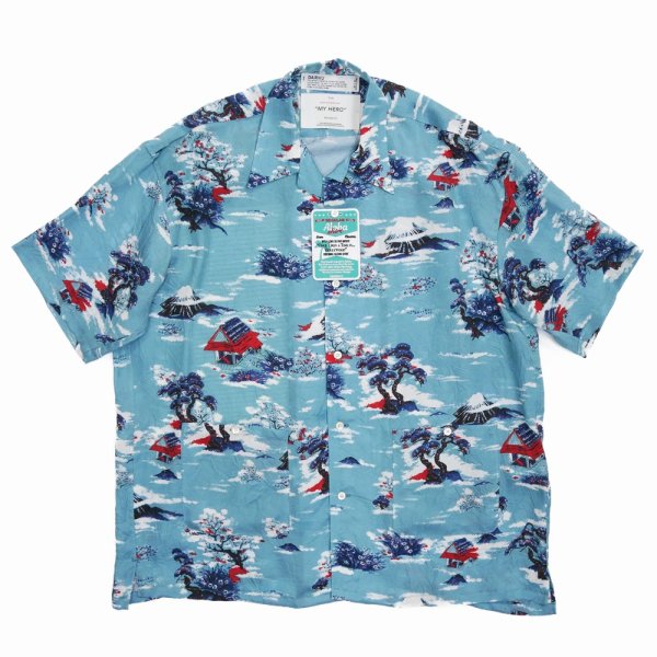 画像1: DAIRIKU/"Cliff" Aloha Shirt（Blue）［アロハシャツ-24春夏］