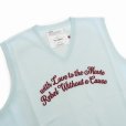 画像3: DAIRIKU/"Letter" Skeleton Knit Vest（Skeleton Light Blue）［スケルトンベスト-24春夏］ (3)